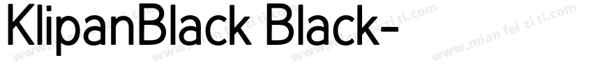 KlipanBlack Black字体转换